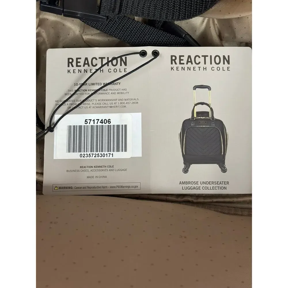 NWT Kenneth Cole Reaction Green Ambrose Underseater Carryon Suitcase #74895